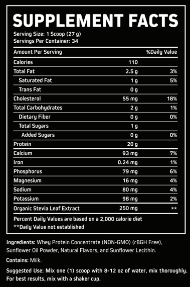 Grass-Fed Whey Protein - Vanilla